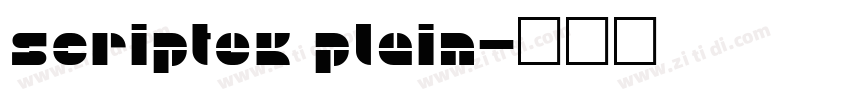 Scriptek Plain字体转换